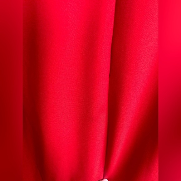 NWT Marchesa Red Embellished Gown with Slit and Off the Shoulder Neckline - Picture 9 of 12